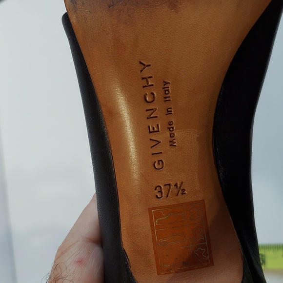 Givenchy Zipper Back T Strap Black Open Toe Short Boot Good Condition 37.5 - Picture 12 of 14